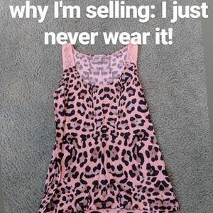 Flowy cheetah print tank